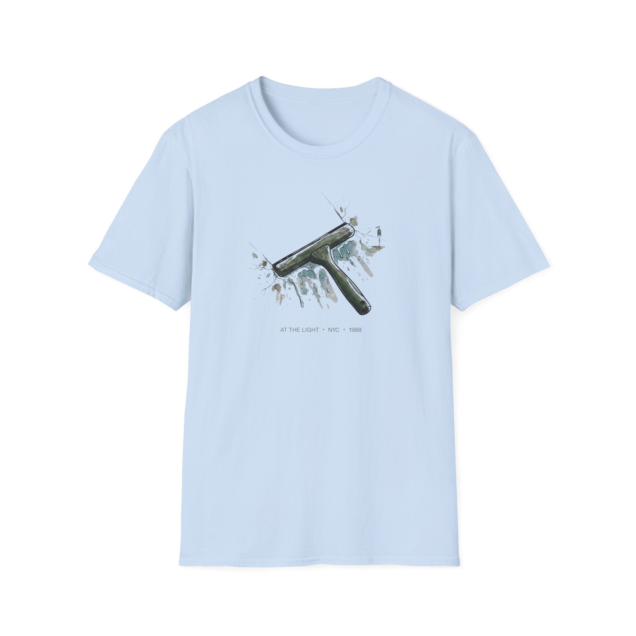 At the Light NYC Windshield Cleaning Squeegee T-Shirt