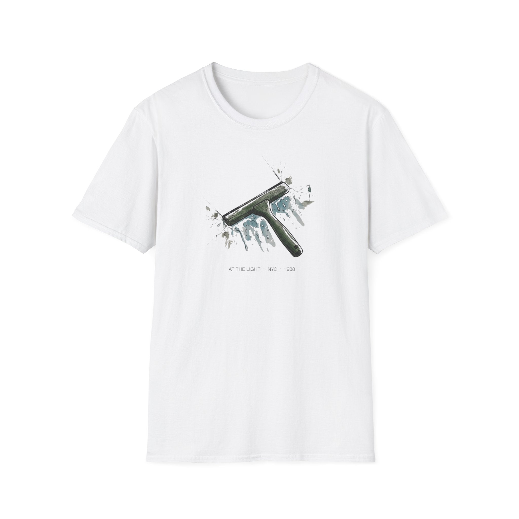 At the Light NYC Windshield Cleaning Squeegee T-Shirt