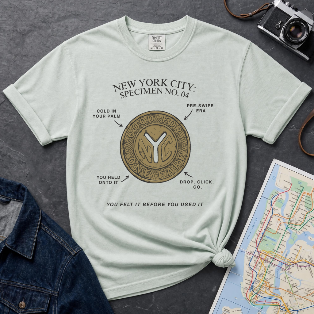 Vintage Subway Token NYC Specimen 04 Vintage Style T-Shirt