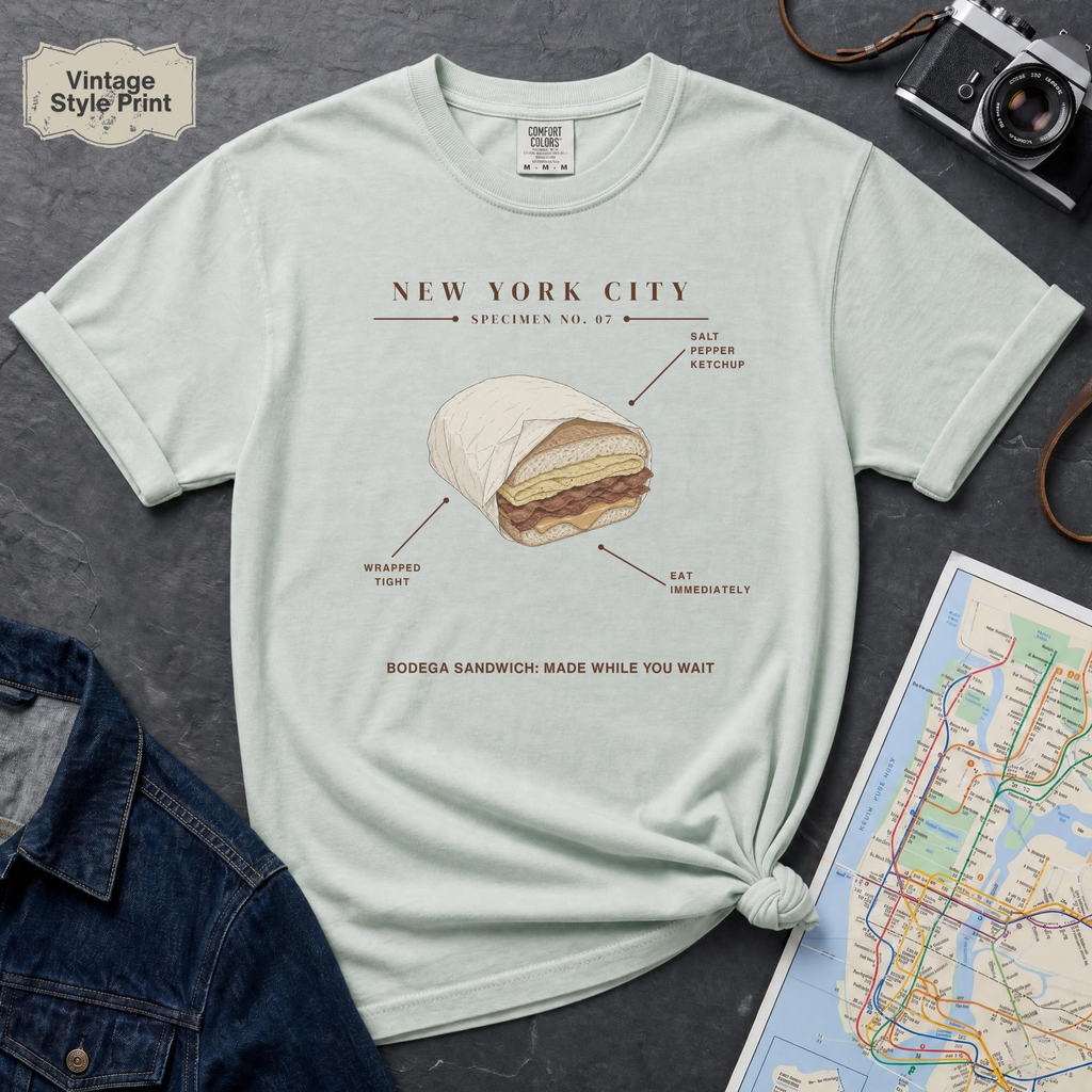 Bodega Sandwich - NYC Specimen 07 Vintage Style T-Shirt