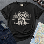 NYC Yorkie City Skyline Yorkshire Terrier T-Shirt