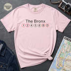 The Bronx Subway Lines NYC Classic Train Icon Outline Vintage Style T-Shirt