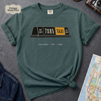 Available NYC Classic Yellow Taxi Cab Roof Light Vintage Style T-Shirt