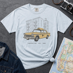 NYC Yellow Taxi Old School Checker Cab Vintage Style T-Shirt