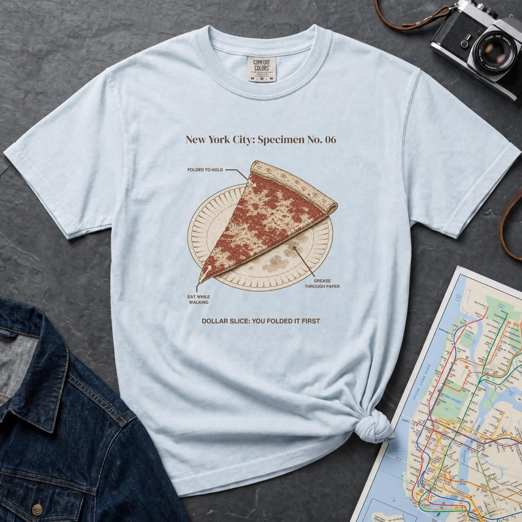 Dollar Pizza Slice - NYC Specimen 06 Vintage Style T-Shirt
