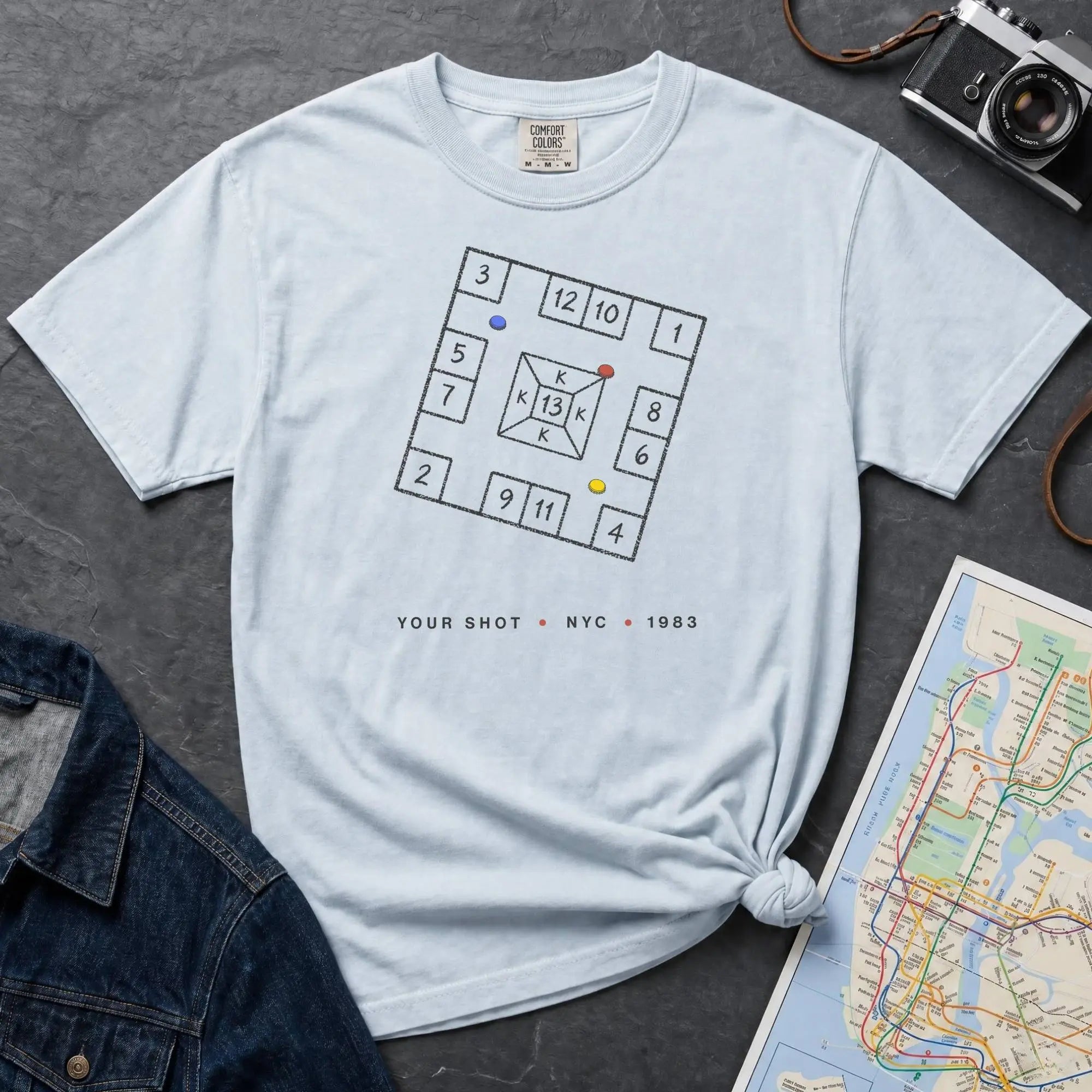 NYC Skelzies Old School Street Game Vintage Style T-Shirt