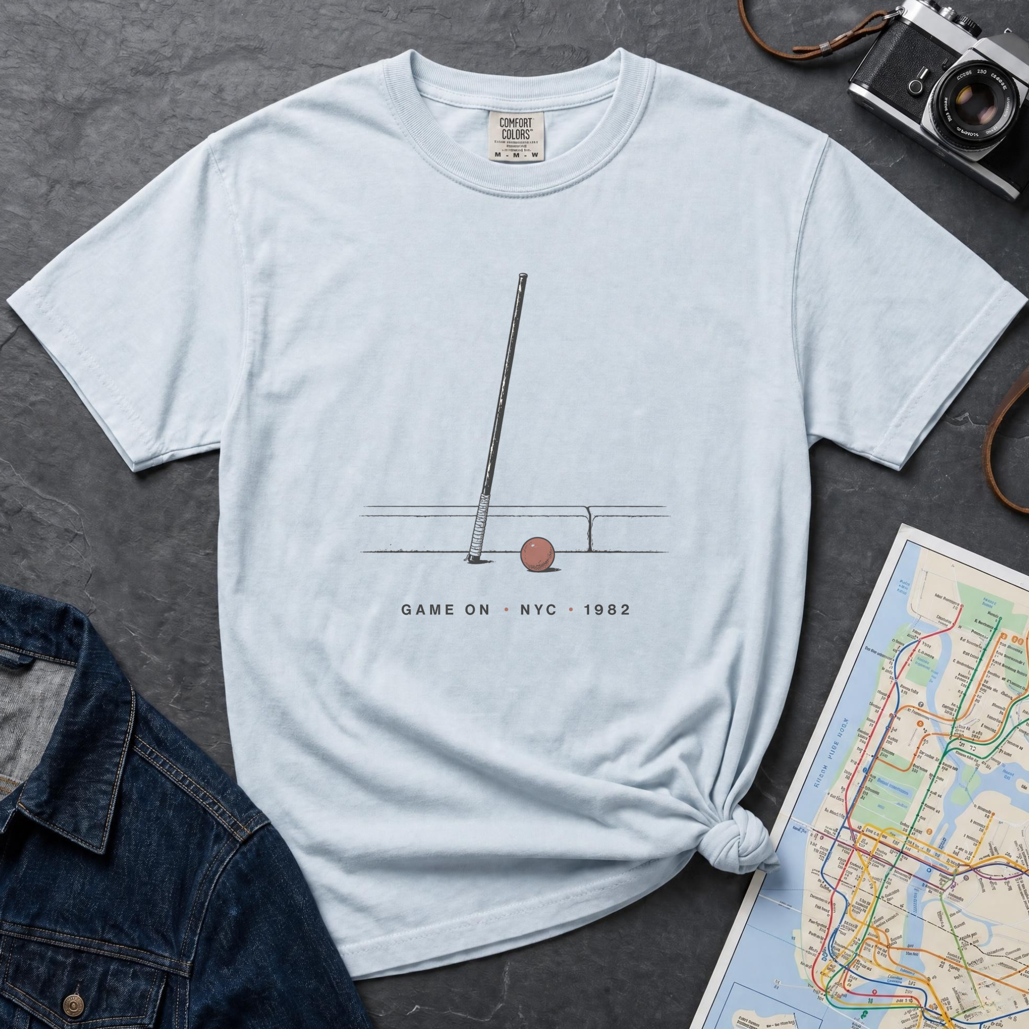 NYC Stickball Old School Street Game Vintage Style T-Shirt