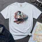 Graffiti Subway Car NYC Retro 80s Train Art Vintage Style T-Shirt