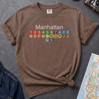 Manhattan Subway Lines NYC Classic Train Icon Vintage Style T-Shirt