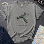 Granite colored Comfort Colors t-shirt featuring a vintage windshield squeegee graphic with “At the Light • NYC • 1988” text.