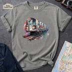 Graffiti Subway Car NYC Retro 80s Train Art Vintage Style T-Shirt