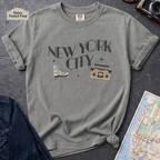 Retro Old School NYC Roller Skates and Boombox T-Shirt Vintage Style T-Shirt