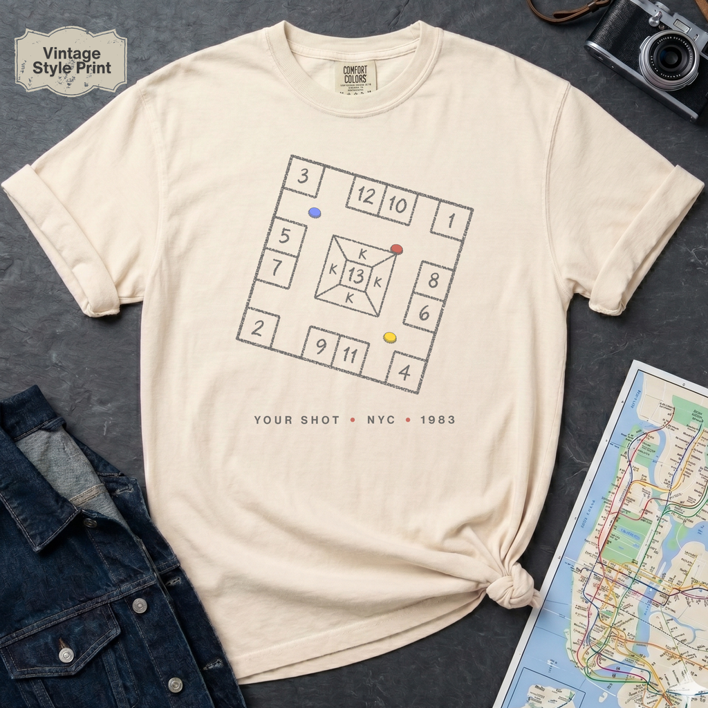 NYC Skelzies Old School Street Game Vintage Style T-Shirt