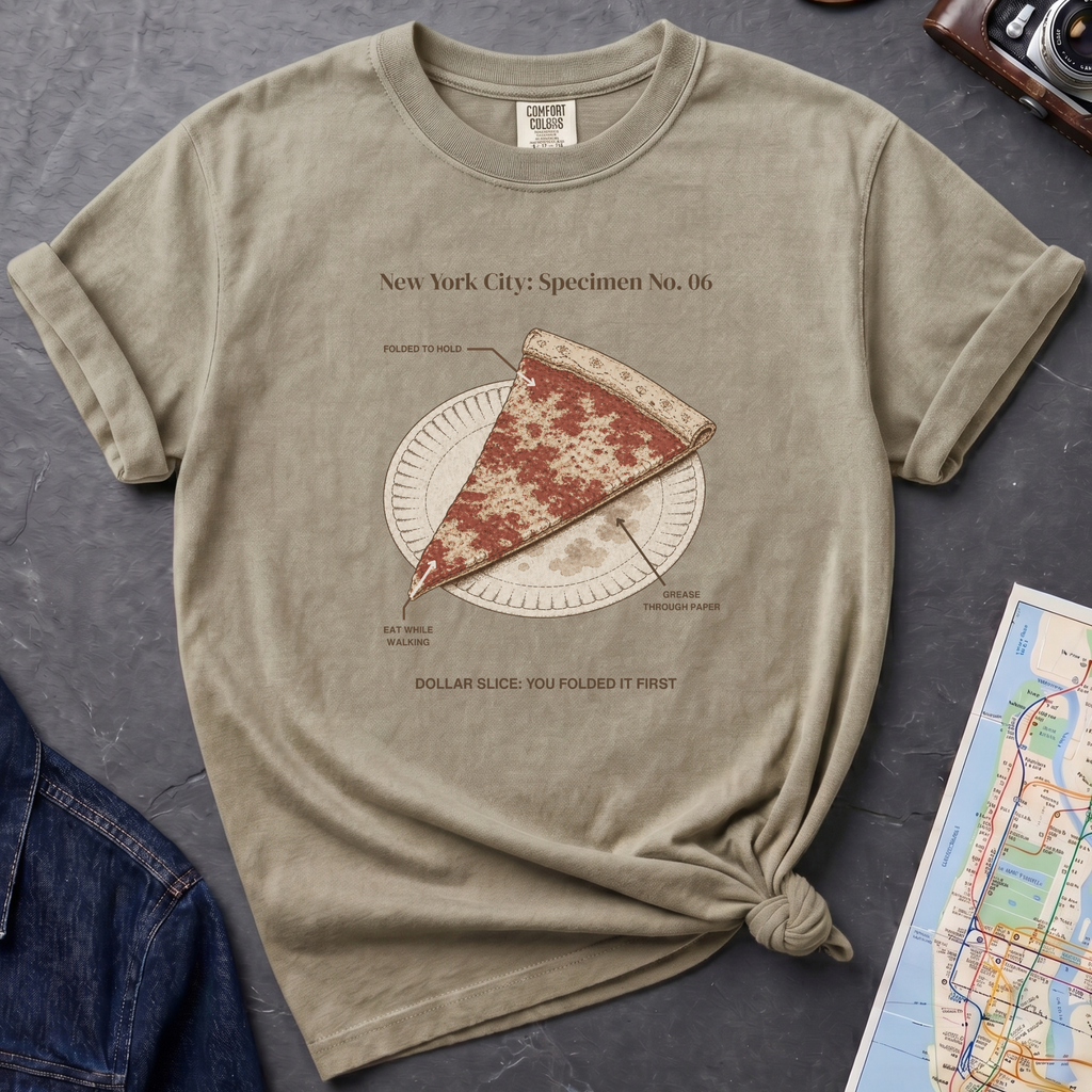 Dollar Pizza Slice - NYC Specimen 06 Vintage Style T-Shirt