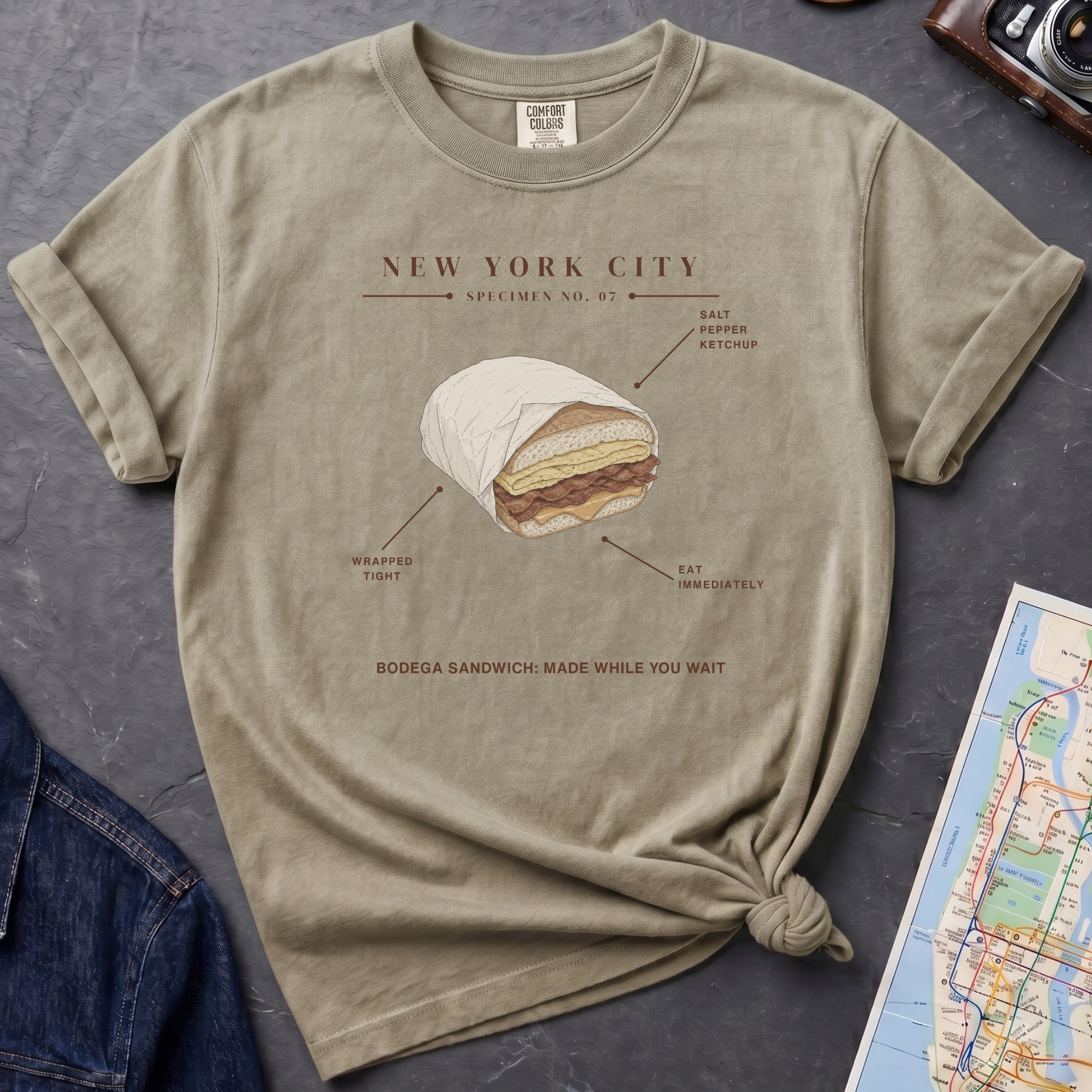 Bodega Sandwich - NYC Specimen 07 Vintage Style T-Shirt