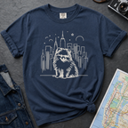 NYC Pomeranian City Skyline Dog Lover T-Shirt