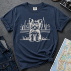 NYC Yorkie City Skyline Yorkshire Terrier T-Shirt