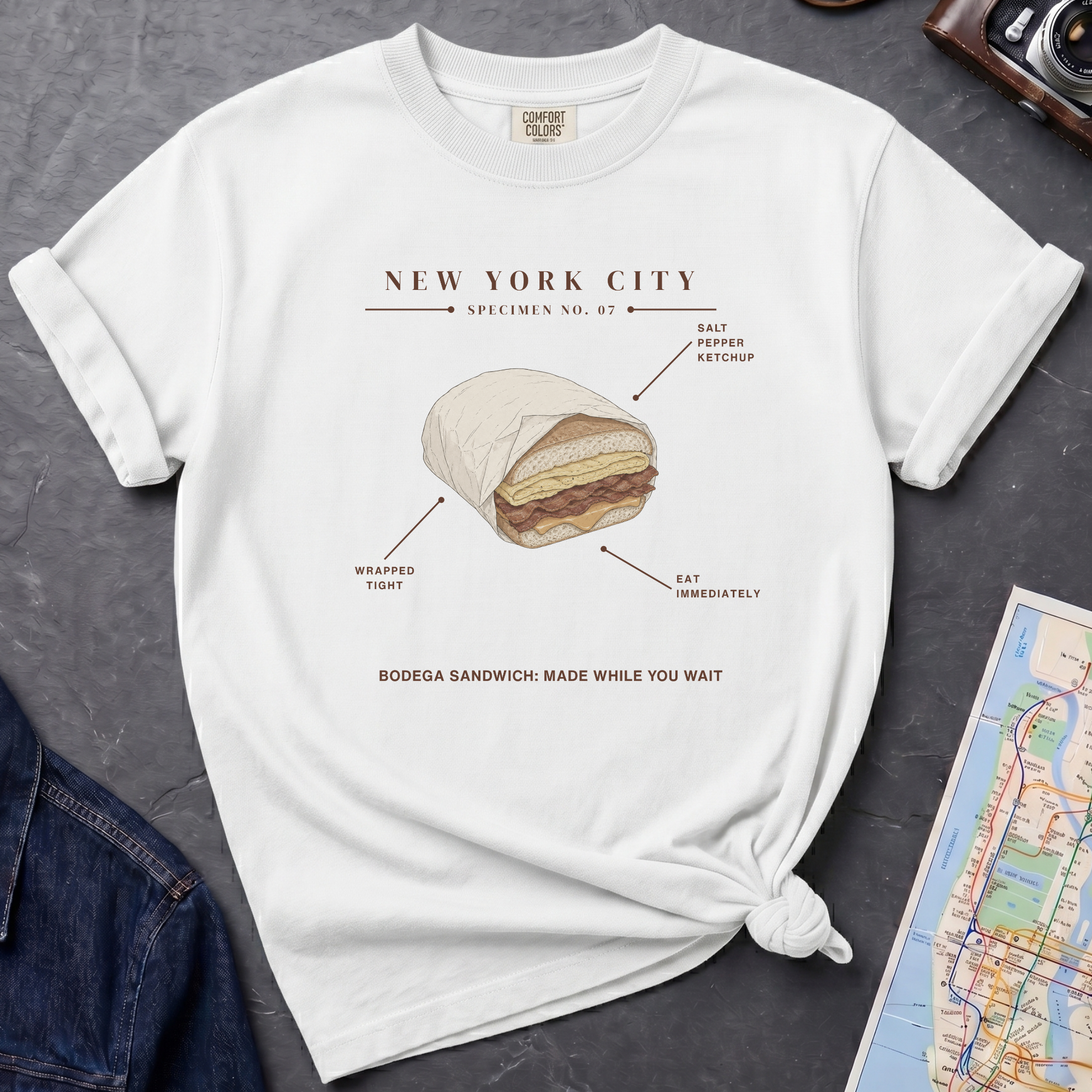 Bodega Sandwich - NYC Specimen 07 Vintage Style T-Shirt