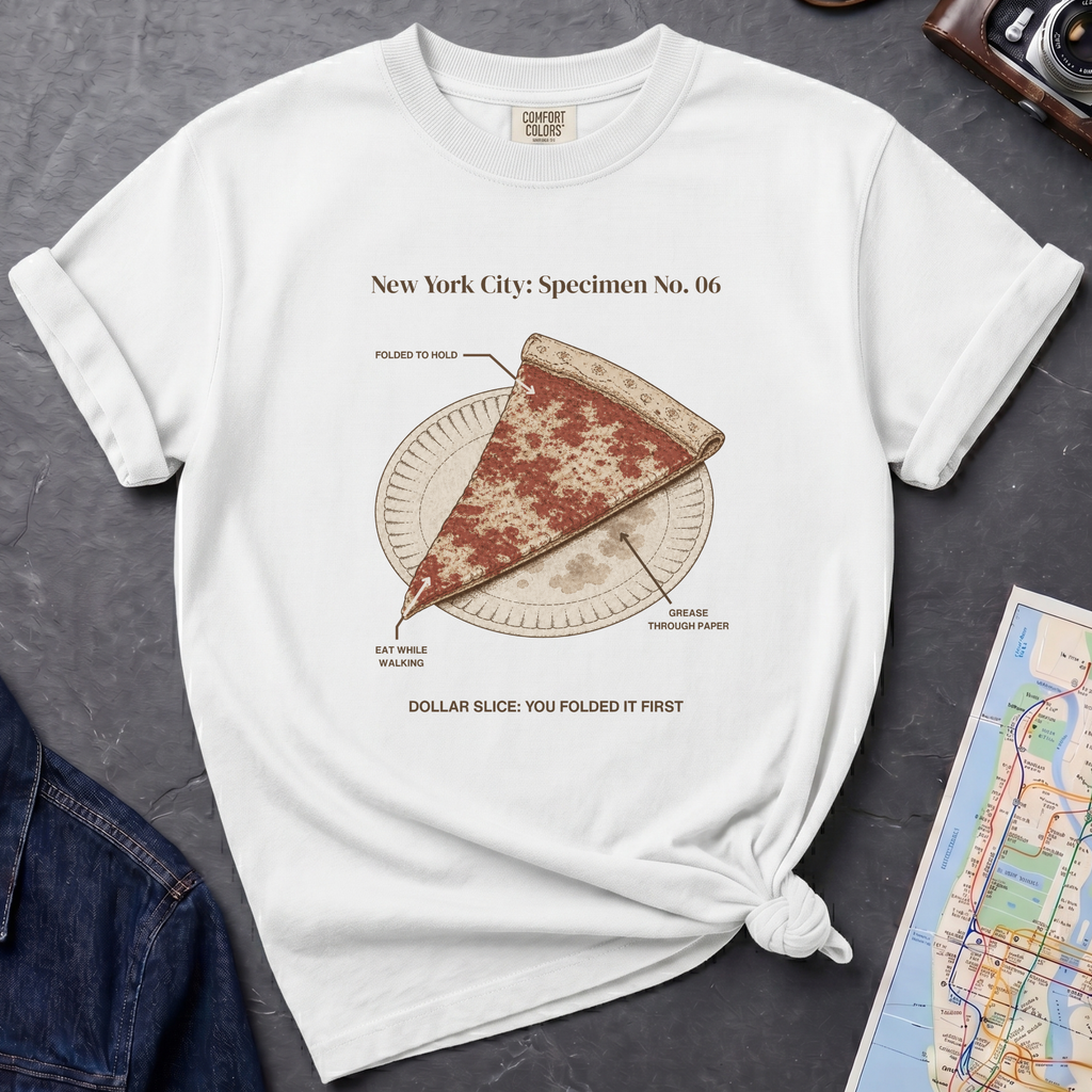 Dollar Pizza Slice - NYC Specimen 06 Vintage Style T-Shirt