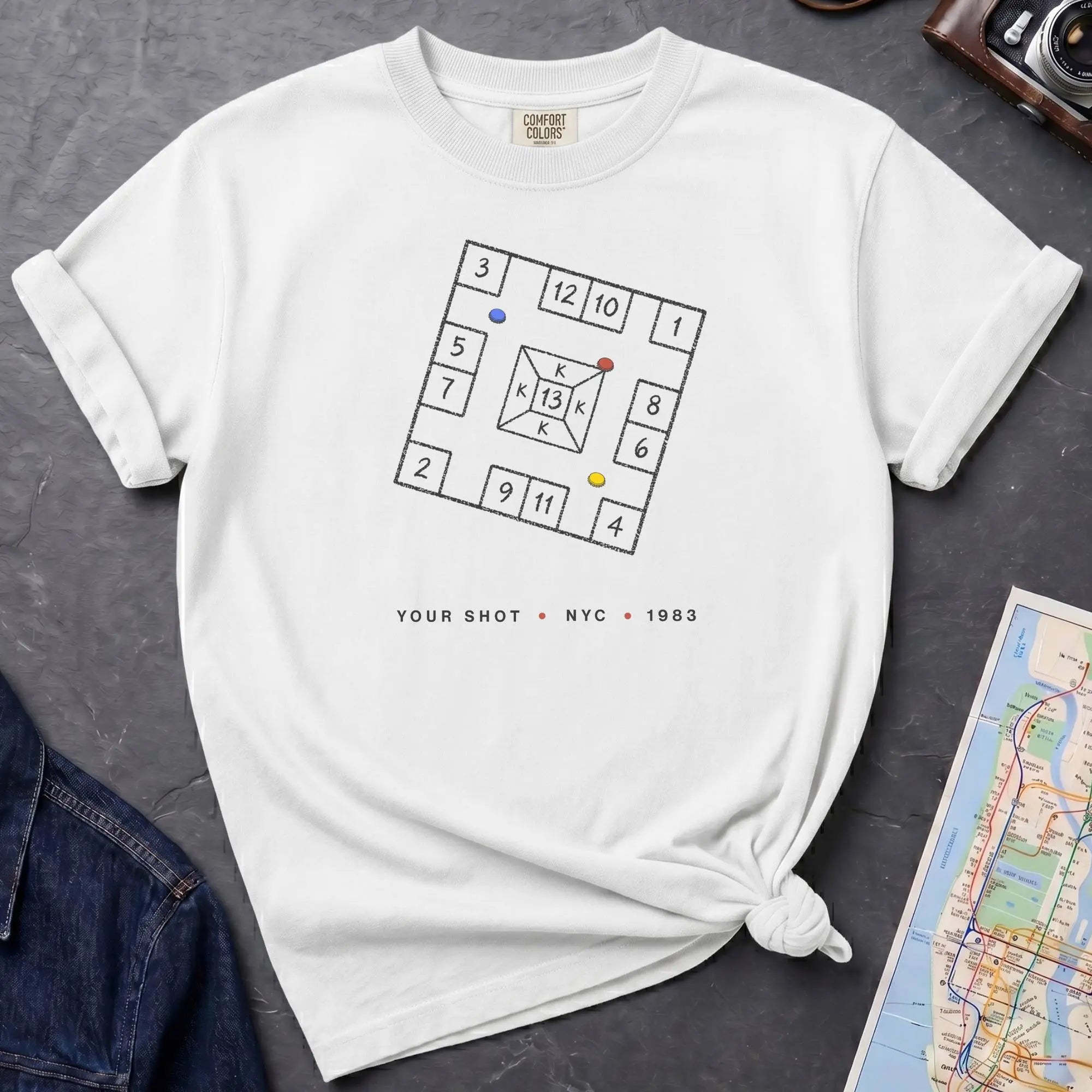 NYC Skelzies Old School Street Game Vintage Style T-Shirt