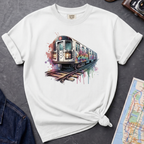 Graffiti Subway Car NYC Retro 80s Train Art Vintage Style T-Shirt